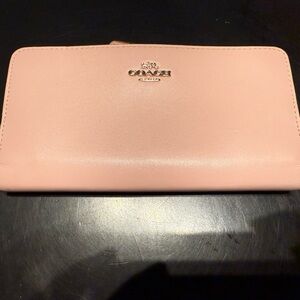 Coach Blush Pink Leather Wallet